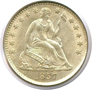 image for: 1857 H10c PCGS MS64