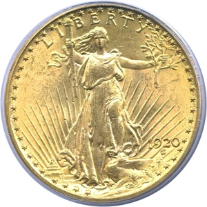 image for: 1920 $20 PCGS MS64