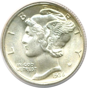 image for: 1936 10c PCGS MS66 FB
