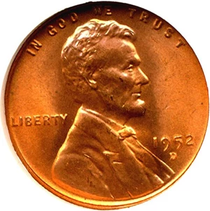 image for: 1952-D 1c NGC MS66 RD