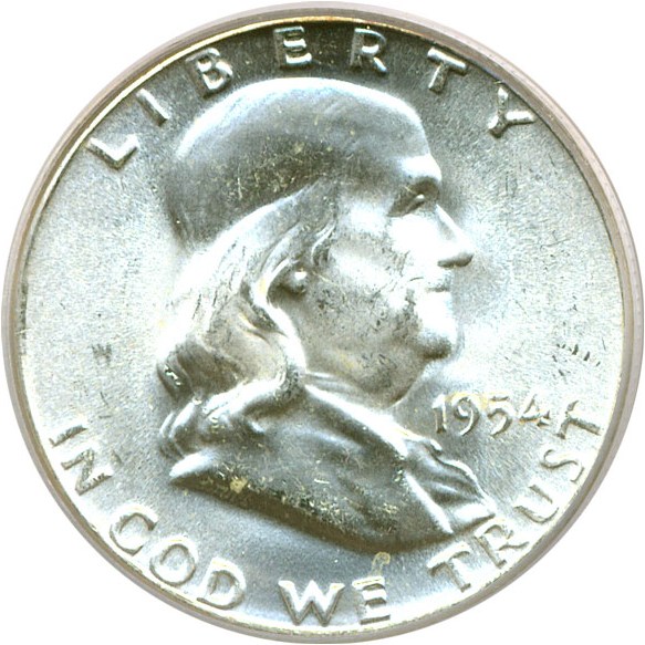 image for: 1954 50c  PCGS MS65 FBL