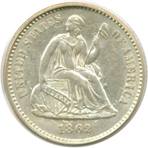 image for: 1862 H10c PCGS AU55