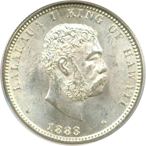 image for: 1883 25c Hawaii PCGS MS64