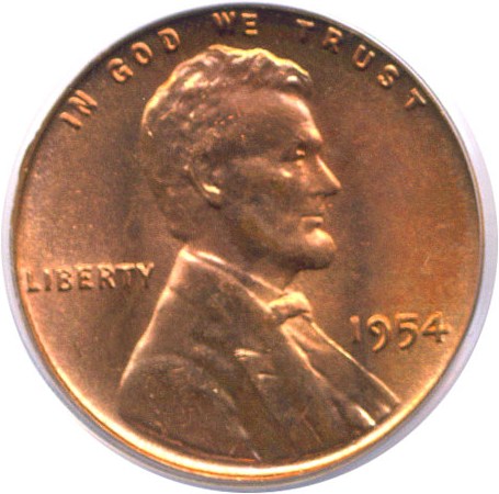 image for: 1954 1c  PCGS MS66 RD