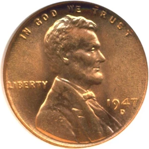 image for: 1947-D 1c NGC MS66 RD