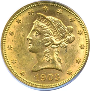 image for: 1903-O $10 PCGS MS62