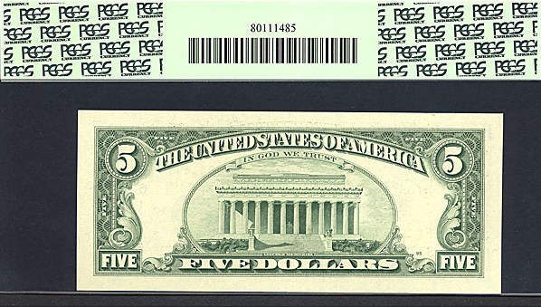 image for: Fr.1985F 1995 $5 Fort Worth, TX PCGS Gem CU66  [F00018774] *Star* 