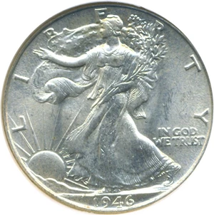 image for: 1946 50c NGC MS64