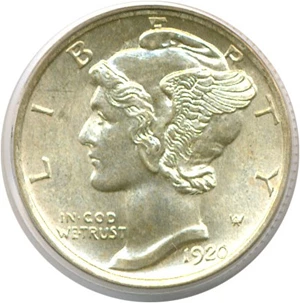 image for: 1920 10c PCGS MS65 FB