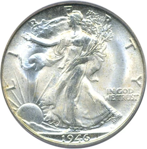 image for: 1946-S 50c PCGS MS66