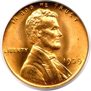 image for: 1939 1c PCGS MS66 RD ex: Omaha Bank Hoard