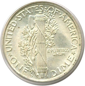 image for: 1919-D 10c PCGS MS64