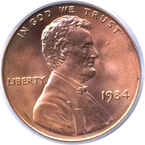 image for: 1984 1c Doubled Die Reverse PCGS MS66 RD
