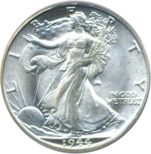 image for: 1944-S 50c PCGS MS66