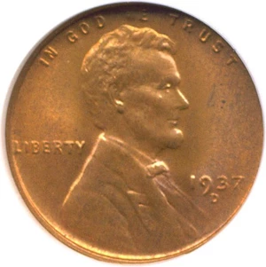 image for: 1937-D 1c NGC MS66 RD