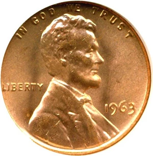 image for: 1963 1c NGC MS66 RD