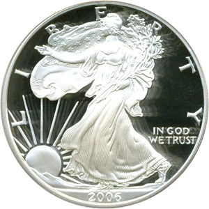 image for: 2006-W $1 Silver Eagle PCGS Proof 69 DCameo