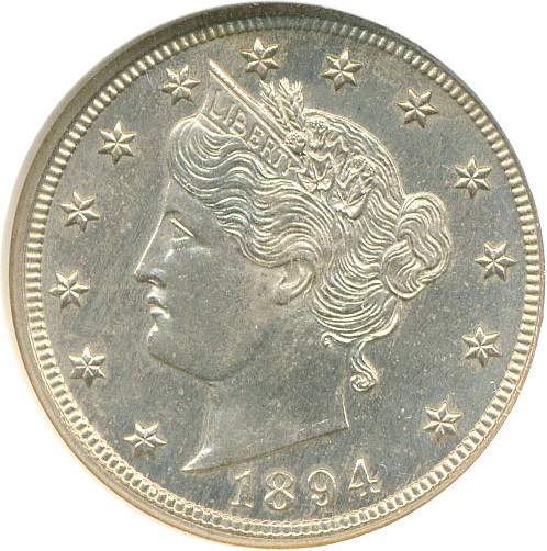 image for: 1894 5c  NGC Proof 64 