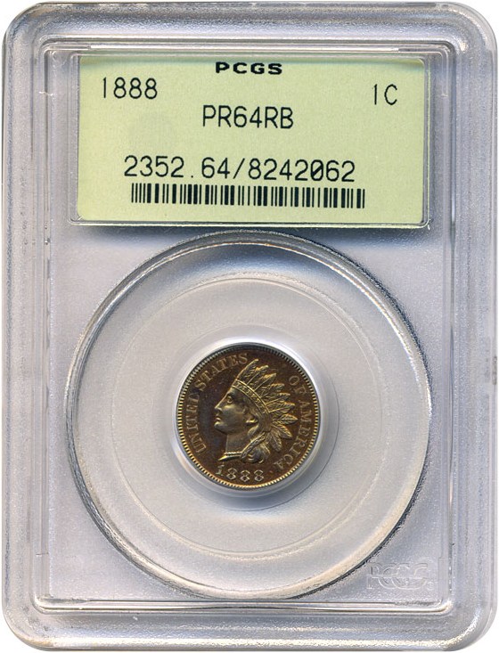 image for: 1888 1c  PCGS Proof 64 RB