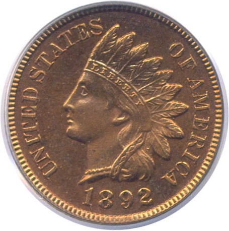 image for: 1892 1c  PCGS Proof 64 RD