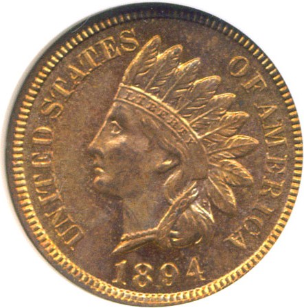 image for: 1894 1c  NGC Proof 64 RB