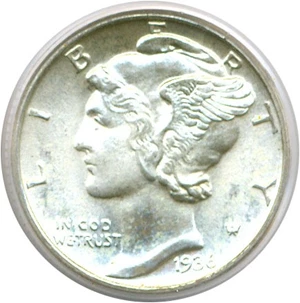 image for: 1936 10c PCGS MS66 FB