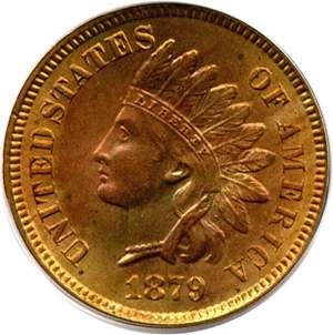 image for: 1879 1c PCGS MS64 RD