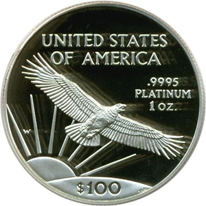 image for: 1997-W $100 Platinum Eagle PCGS Proof 70 DCameo