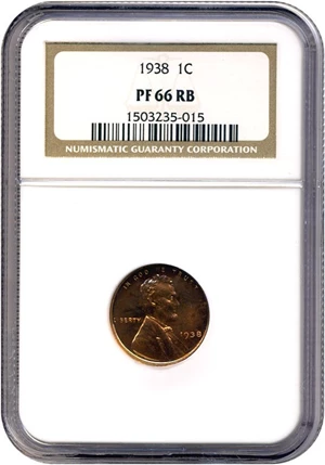 image for: 1938 1c NGC Proof 66 RB