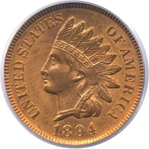 image for: 1894 1c PCGS MS64 RD