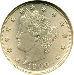 image for: 1900 5c NGC MS62