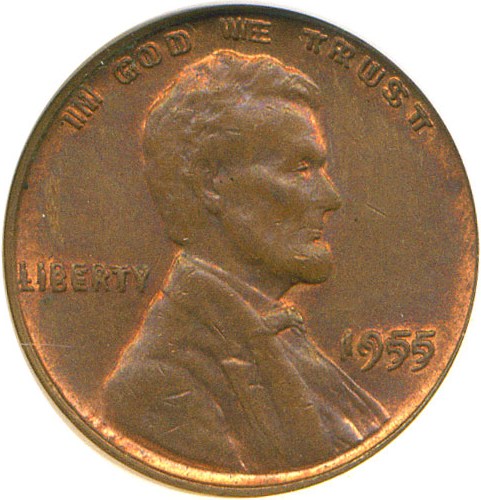 image for: 1955/1955 1c Doubled Die NGC/CAC MS63 RB