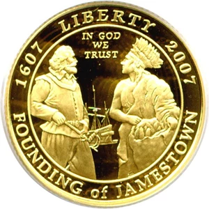 image for: 2007-W $5 Jamestown PCGS Proof 69 DCameo