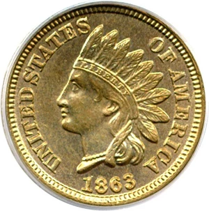 image for: 1863 1c PCGS/CAC MS65
