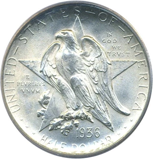 image for: 1936-D 50c Texas PCGS MS66