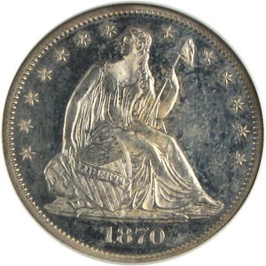 image for: 1870 50c NGC Proof 64