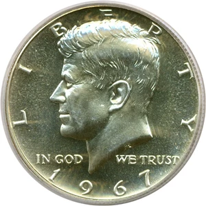 image for: 1967 50c SMS PCGS MS66
