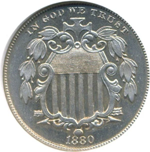 image for: 1880 5c NGC Proof 65