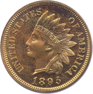 image for: 1895 1c PCGS Proof 63 RD