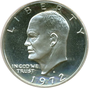 image for: 1972-S $1 Silver PCGS Proof 69 DCameo
