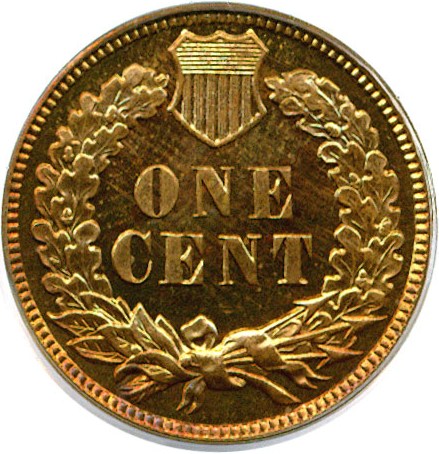 image for: 1909 1c Indian PCGS Proof 65 RB
