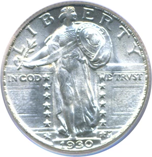 image for: 1930 25c PCGS MS64