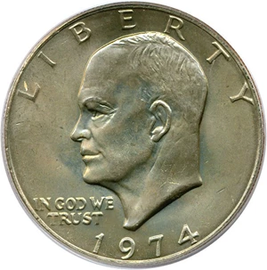 image for: 1974 $1 PCGS MS65