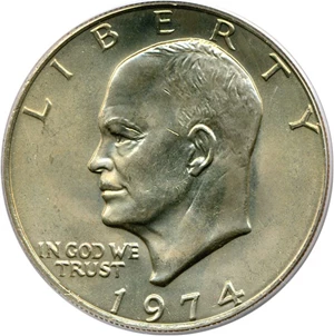 image for: 1974 $1 PCGS MS65