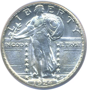 image for: 1924-D 25c PCGS MS65