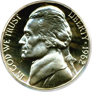 image for: 1962 5c PCGS Proof 68 Cameo