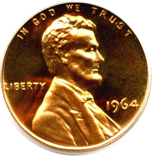 image for: 1964 1c PCGS Proof 68 RD DCameo