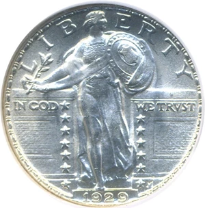 image for: 1929 25c NGC MS64 FH