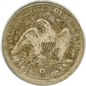 image for: 1854-O 25c Arrows PCGS/CAC F15 (Huge O)