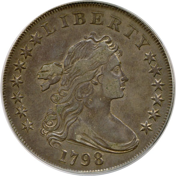 image for: 1798 $1 Lg. Eagle PCGS/CAC XF45